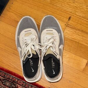 Nike Gray and Cream Casual Sneakers